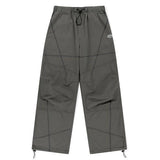 mahagrid (マハグリッド) COVER STITCH PARACHUTE PANT BLACK(MG2ESMPA11A)