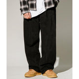 ティーダブリューエヌ(TWN) Ragtime wide cotton pants black HSLP3543