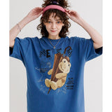 ダブルユーブイプロジェクト(WV PROJECT) Falling 1/2 sleeve t-shirts blue JIST7707