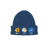 MYDEEPBLUEMEMORIES(マイディープブルーメモリーズ) Nativity MM Beanie in deep blue