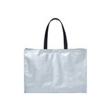 アクメドラビ(acme' de la vi) BASIC LOGO TARPAULIN SHOPPER BAG SILVER