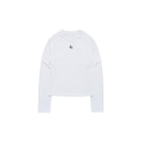 アクメドラビ(acme' de la vi) CIRCLE SYMBOL WOMAN LONG SLEEVE RASH GUARD WHITE