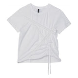 FLARE UP (フレアアップ) Diagonal Strap T-shirt (FL-121_White)