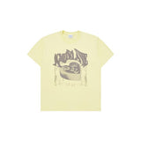 アクメドラビ(acme' de la vi) METAL SYMBOL CAKE ARTWORK SHORT SLEEVE T-SHIRT LIGHT YELLOW