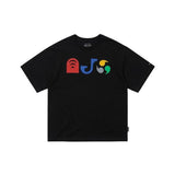 アジョバイアジョ(AJOBYAJO) [PBA] AJO Pictogram Nylon Applique T-Shirt [BLACK]