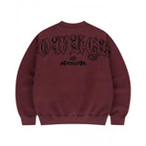 mahagrid (マハグリッド) BACK NOWHERE SWEATSHIRT MAROON(MG2EFMM453A)