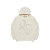 アクメドラビ(acme' de la vi) HALFTONE SYMBOL PRINTING HOODIE CREAM