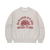 mahagrid (マハグリッド) ROSE VARSITY SWEATSHIRT OATMEAL(MG2EFMM454A)