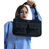 BBYB(ビービーワイビー) Linda Tote Bag (Denim Black)