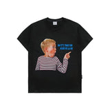 アクメドラビ(acme' de la vi) FINGER-POINTING LETTERING BABY FACE SHORT SLEEVE T-SHIRT