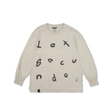 STIGMA(スティグマ) Lexsecunda Vintage-Like Oversized Long Sleeves T-Shirts Beige