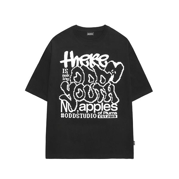 Odd Studio (オッドスタジオ) Apple Pixel Graphic Oversized
