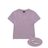 Odd Studio (オッドスタジオ) Odd Signature Cut-off Slim T-Shirt - lilac