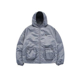 アクメドラビ(acme' de la vi) SYMBOL PUCKERING WINDBREAKER JACKET GREY