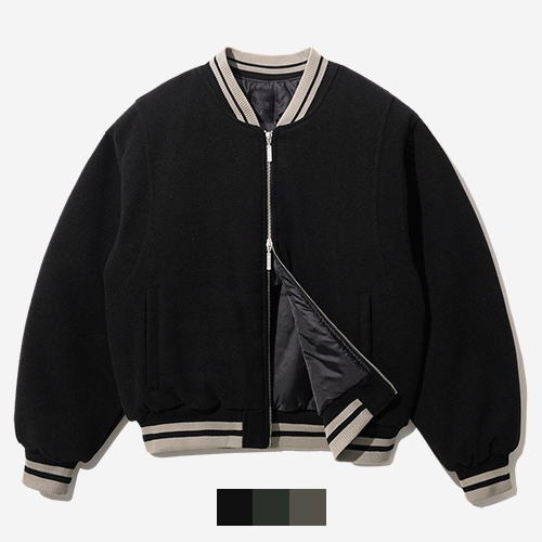 エズカートン(EZKATON) Woolen Varsity Jacket 1種 SHOT6672