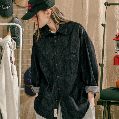 ティーダブリューエヌ(TWN) Sinsere Denim Shirts 1種 HHLS3604
