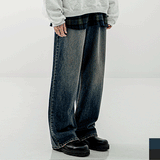 エズカートン(EZKATON) Smoke Wide Denim Pants 2種 KMLP6669
