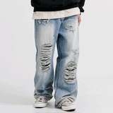 パンチライン(PUNCHLINE) Heavy Destroyed Jeans 2種 JJLP9158