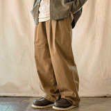 ジェモッ(JEMUT) Saturn Two Tuck Wide Twill Pants 2種 KJLP2606