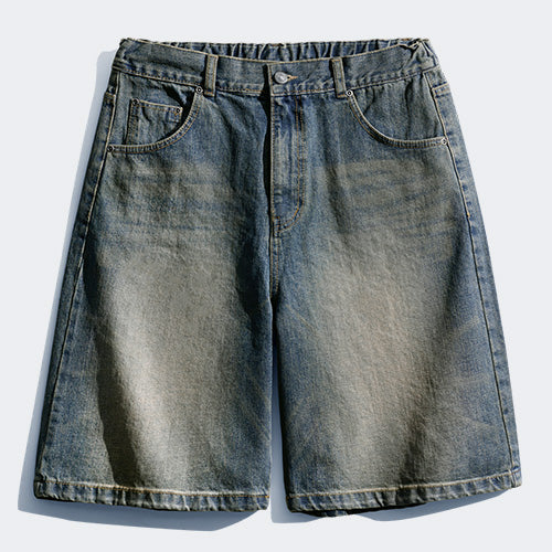 パーステップ(PERSTEP) Rain Slub Denim Half Pants 1種 JUSP4642