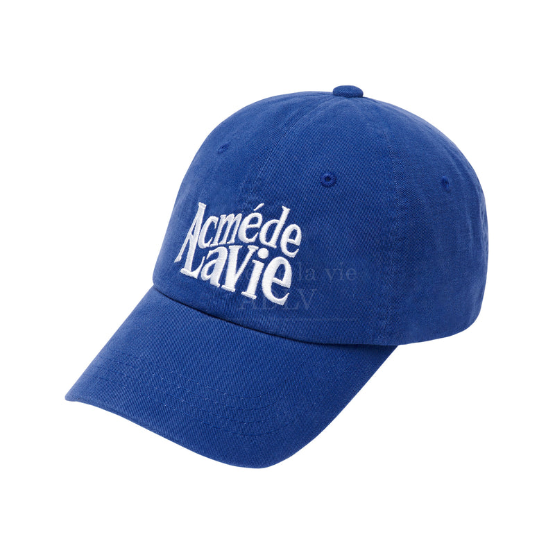 アクメドラビ(acme' de la vie) ADLV GROOVY LOGO BALL CAP BLUE