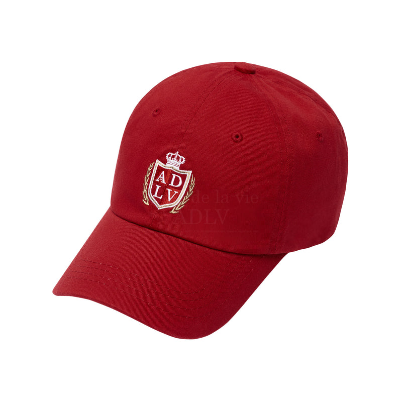 アクメドラビ(acme' de la vie) ADLV NOBLE LOGO BALL CAP RED