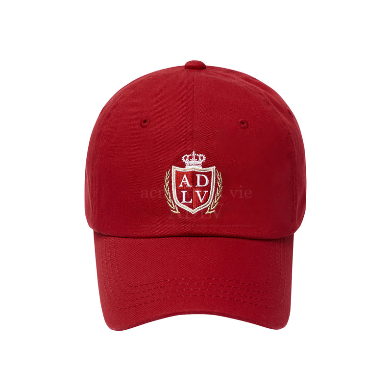 アクメドラビ(acme' de la vie) ADLV NOBLE LOGO BALL CAP RED