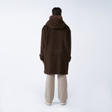 アクメドラビ(acme' de la vie)  OVERFIT WOOL DUFFEL COAT BROWN