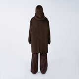 アクメドラビ(acme' de la vie)  OVERFIT WOOL DUFFEL COAT BROWN