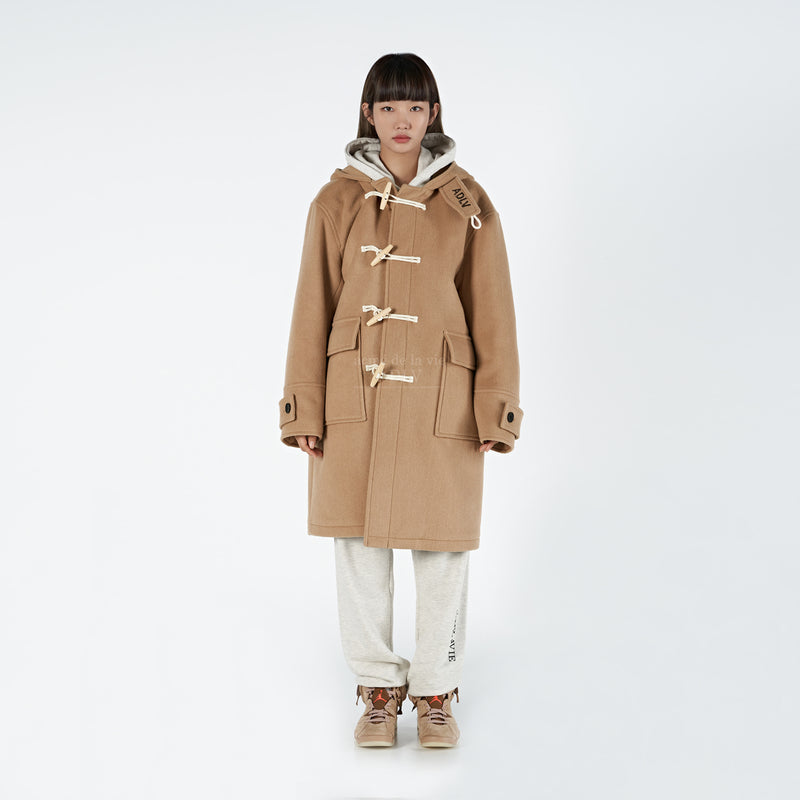 アクメドラビ(acme' de la vie)  OVERFIT WOOL DUFFEL COAT CAMEL
