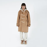 アクメドラビ(acme' de la vie)  OVERFIT WOOL DUFFEL COAT CAMEL