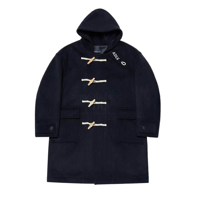 アクメドラビ(acme' de la vie) OVERFIT WOOL DUFFEL COAT NAVY