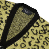 アクメドラビ(acme' de la vie) LEOPARD MOHAIR CARDIGAN YELLOW