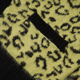 アクメドラビ(acme' de la vie) LEOPARD MOHAIR CARDIGAN YELLOW