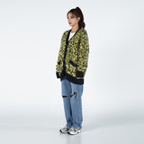 アクメドラビ(acme' de la vie) LEOPARD MOHAIR CARDIGAN YELLOW