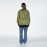 アクメドラビ(acme' de la vie) LEOPARD MOHAIR CARDIGAN YELLOW