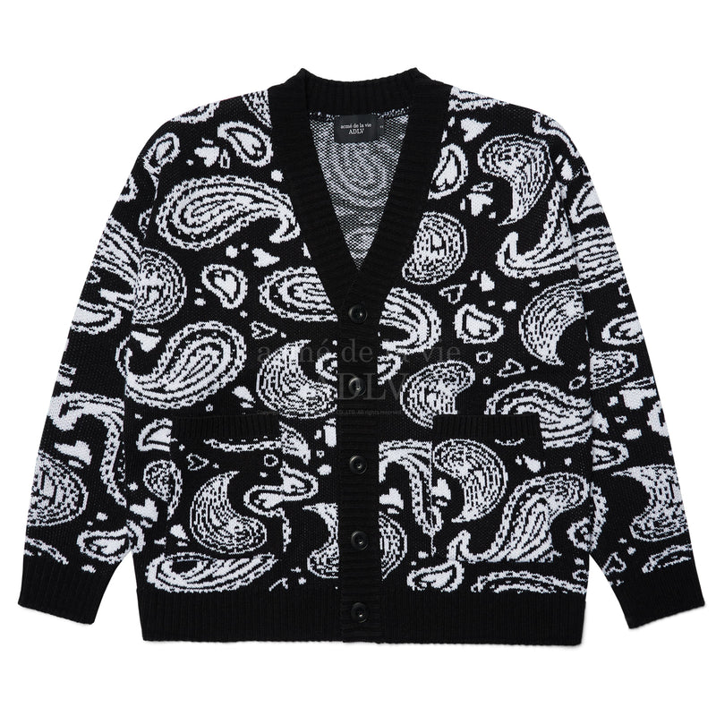 アクメドラビ(acme' de la vie)  PAISLEY CARDIGAN BLACK