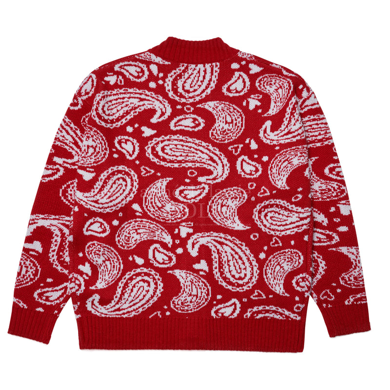 アクメドラビ(acme' de la vie)  PAISLEY CARDIGAN RED