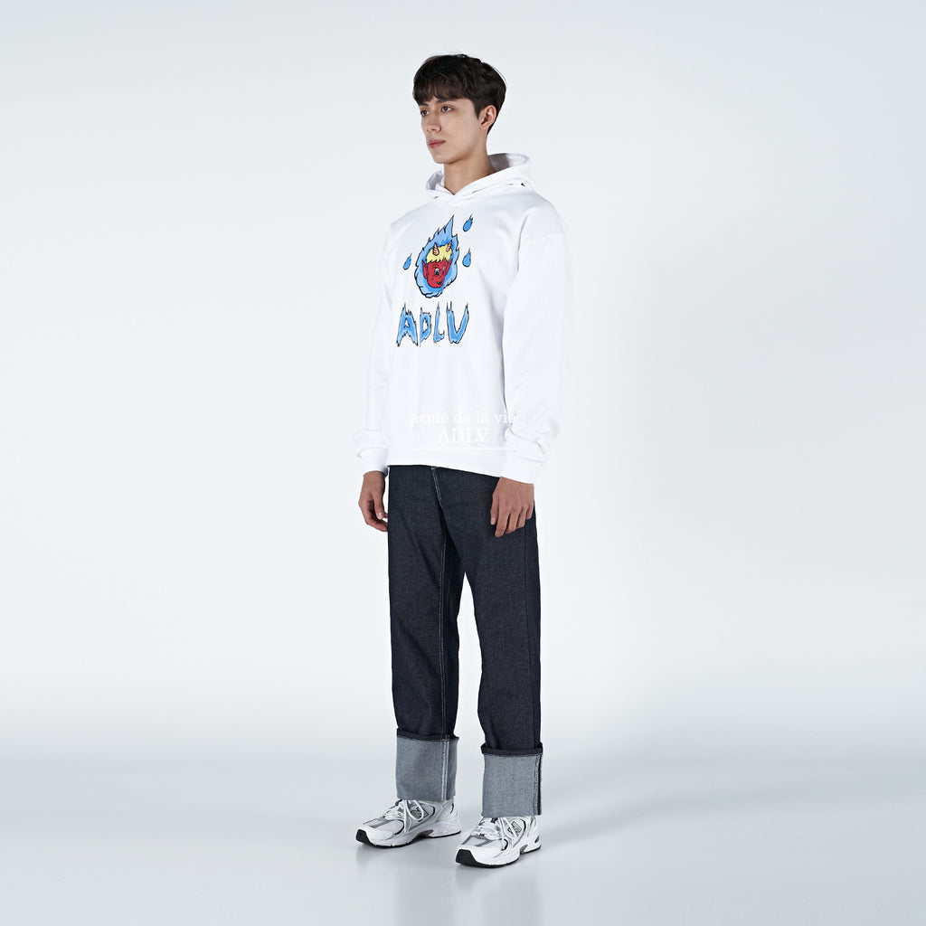アクメドラビ(acme' de la vie) ADLV DEVIL HOODIE WHITE