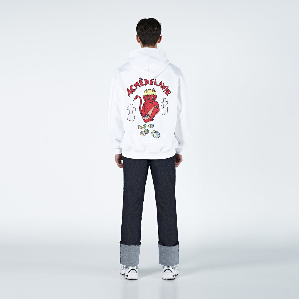 アクメドラビ（ADLV） アウター アクメドラビ(acme' de la vie) ADLV DEVIL HOODIE WHITE