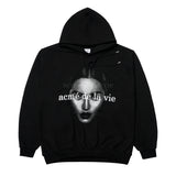 アクメドラビ(acme' de la vie) ACMEDELAVIE FACE HOODIE BLACK