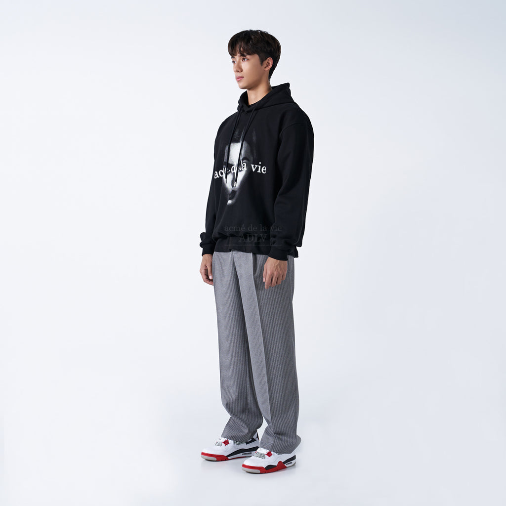 アクメドラビ(acme' de la vie) ACMEDELAVIE FACE HOODIE BLACK