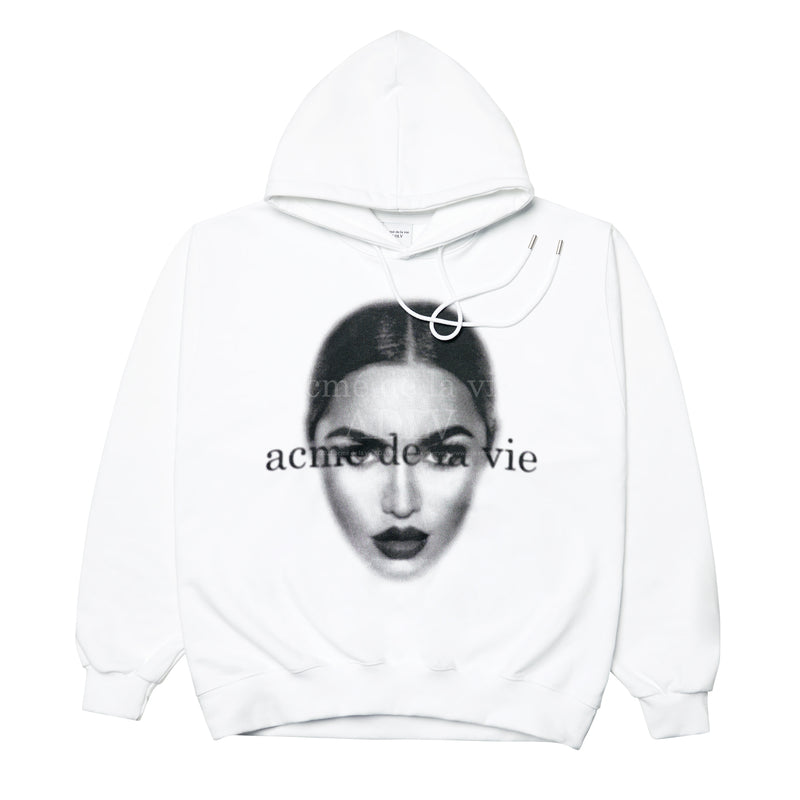 アクメドラビ(acme' de la vie) ACMEDELAVIE FACE HOODIE WHITE