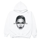 アクメドラビ(acme' de la vie) ACMEDELAVIE FACE HOODIE WHITE