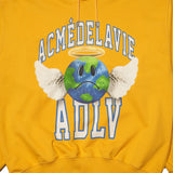 アクメドラビ(acme' de la vie) ANGEL GLOBE HOODIE MUSTARD