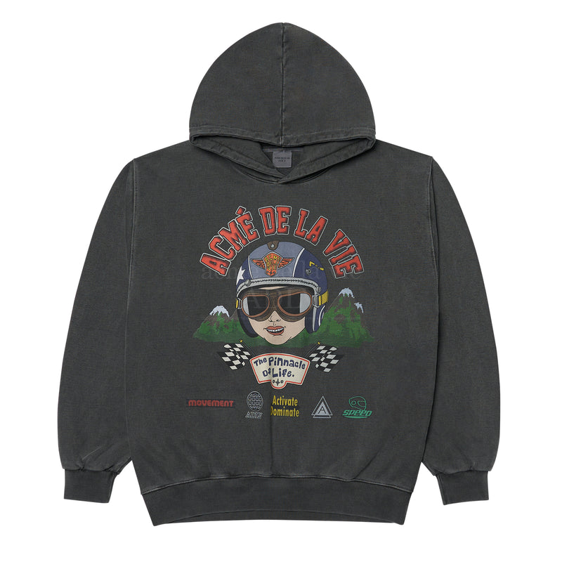 アクメドラビ(acme' de la vie) BIKER HELMET HOODIE CHARCOAL