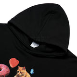 アクメドラビ(acme' de la vie) CANDY, CAT AND DOG HOODIE BLACK