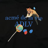 アクメドラビ(acme' de la vie) CANDY, CAT AND DOG HOODIE BLACK