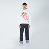 アクメドラビ(acme' de la vie) CANDY, CAT AND DOG HOODIE WHITE