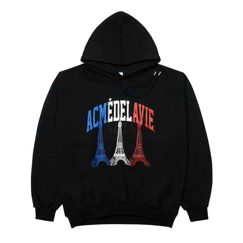 アクメドラビ(acme' de la vie)   THE EIFFEL TOWER HOODIE BLACK